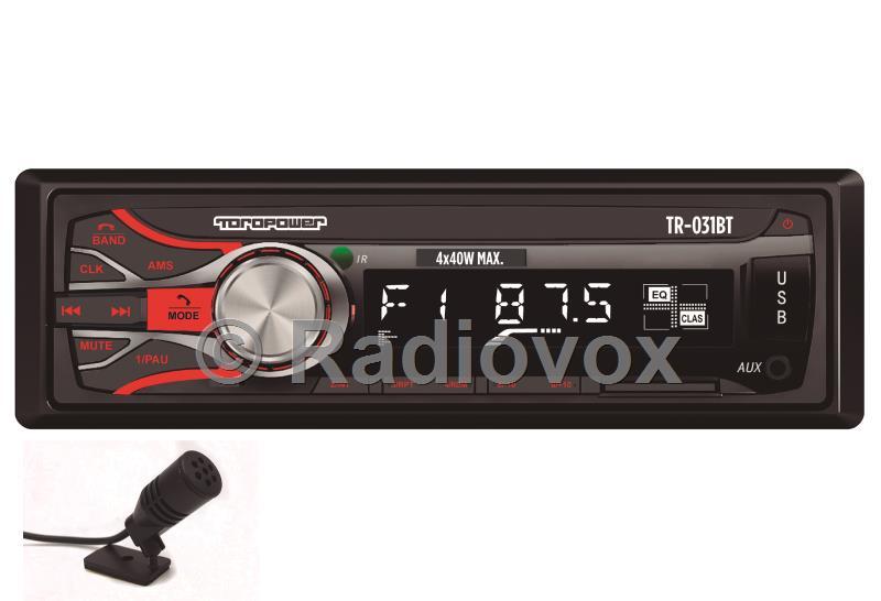violación responder gerente Radiovox TR031BT - RADIO USB/BT/SD 4X40W(TOROPOWER)