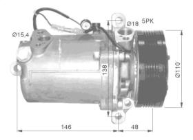 Ainde 510175 - COMPR.12V BMW 318D E46 SS12DL1