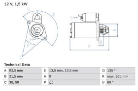 Bosch 0986010840 - ARR.12V 9D DIT/LOMB.FINO(100 DIAM)