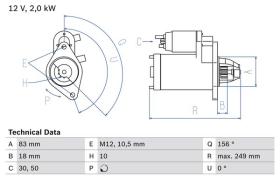 Bosch 0986017420 - ARR.12V 10D OPEL