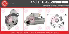 Casco CST15104RS - ARR.12V 10/11D CITR/PEUG.    (OBS)