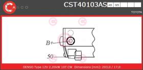 Casco CST40103AS - ARR.12V 10D L.CRUISER 2,2KW