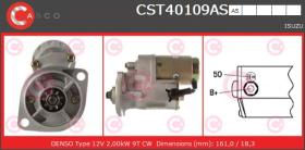Casco CST40109AS - ARR.12V 9D 2,0KW AUSA/ISUZU LARGO (SND1001)