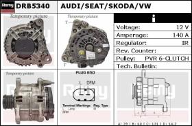 Delco remy DRB5340 - ALT.12/140A AUDI/SEAT/SKODA/VW PV6