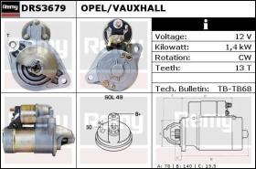 Delco remy DRS3679 - ARR.12V OPEL/VAUXHALL