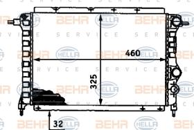 Hella 8MK376718261 - RADIADOR ESPACE 84-91