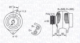 Magneti Marelli MAN808 - ALT.12/65A PUNTO