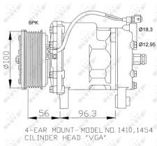 Nrf 32065 - COMPR.12V SANDEN.VW