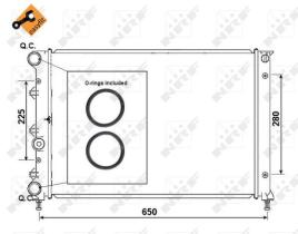 Nrf 58305 - RADIADOR ALFA 147 1.60INY