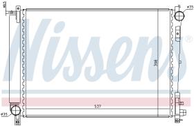 Nissens 61006 - RADIADOR AGUA VOYAGER IV  2.5 CRD