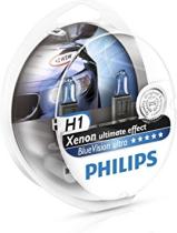 Philips 12258BVUSM - KIT 2 LAMP.H1 12/55W ULTRA AZUL
