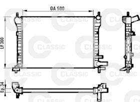 Valeo 731617 - RADIADOR FIESTA 96