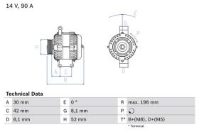 Bosch 0986041800 - ALT.12/90A