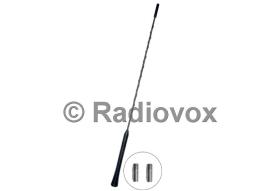 Radiovox 222350 - VARILLA ANTENA UNIV.M5/6MM 40CM (LARGA) RIZADA