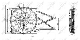 Nrf 47015 - ELECTROV.12V OPEL