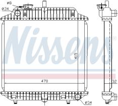 Nissens 62516 - RADIADOR MERC.MB100 D 88 2.4