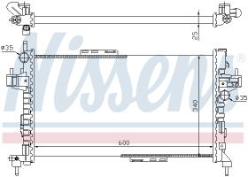 Nissens 63094 - RADIADOR AGUA CORSA C 1.3JTD/1.7 CDTI