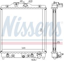Nissens 633081 - RADIADOR CIVIC 1,6 AUT.92-(ND)