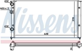 Nissens 652451 - RADIADOR SEAT/VW C/TETONES