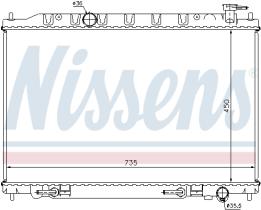 Nissens 68712 - RADIADOR AGUA MURANO Z50 (04-)3.5 I V6 24