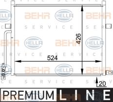 Mahle AC234000P - CONDEN.BMW 3 (E46)