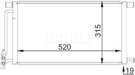 Mahle AC235000P - CONDENSADOR BMW 3 (E46)