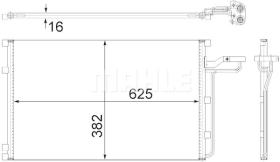 Mahle AC551001S - CONDENSADOR STANDARD VOLVO S40 05-08