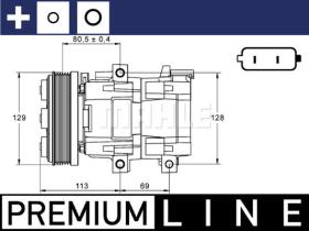 Mahle ACP88000P - COMPR.12V MONDEO III/TRANSIT