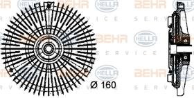 Hella 8MV376732451 - EMBR.VISCO MERC/SSANGY.