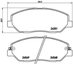 Brembo P30036 - J.PAST.DEL.SANTAFE