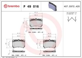 Woking P49016 - PASTILLA DE FRENO