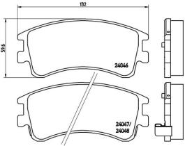 Brembo P49032 - J.PAST.DEL.MAZDA