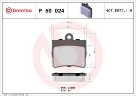 Brembo P50024 - PASTILLA FRENO