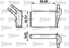 Valeo 812169 - RADIADOR CALEF.CLIO II