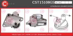 Casco CST15108GS - ARR.12V 11D 1,4KW CITR/PEUG.HDI VAL     (N)