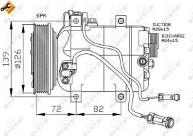 Nrf 32027 - COMPR.12V AUDI A6 (5+6CYL)