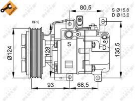 Nrf 32408 - COMPR.12V MAZDA 3 03-