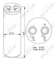 Nrf 33205 - FILTRO DESH.M6 AUDI A4