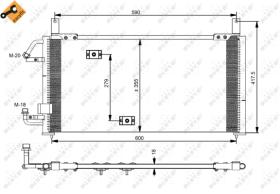 Nrf 35197 - CONDENSADOR DAEWOO CIELO 1.5 95-