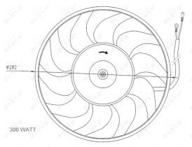 Nrf 47072 - VENTILADOR TURISMOS AUDI 100 90-AUD