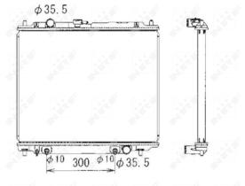 Nrf 50001 - RADIADOR COBRE MITSUB.