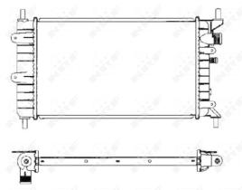 Nrf 504437 - RADIADOR ESCORT-V 1.4/1,6I/ORION