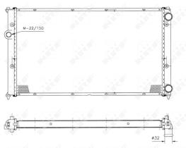 Nrf 50458 - RADIADOR AGUA IBIZA II/CORDOBA 1.8(16