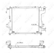 Nrf 50569 - RADIADOR REFR.REN.TWINGO