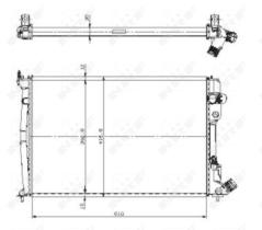Nrf 509602 - RADIADOR AGUA CITR/PEUG.1.9 TD