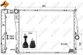Valeo 51580 - RADIADOR AGUA BMW S3 "E46" / Z4 "E85"