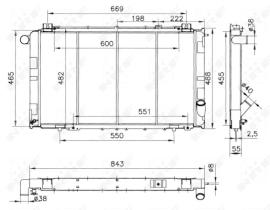 Nrf 52009 - RADIADOR PATROL 260 (EBRO) 88-