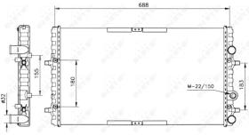 Nrf 52160 - RADIADOR AGUA CORDOBA/IBIZA II/III  (ALUM.)