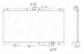 Nrf 526717 - RADIADOR AGUA ACCORD/PRELUDE