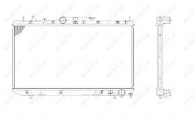 Nrf 53420 - RADIADOR AGUA TOYOTA (ALUM.)